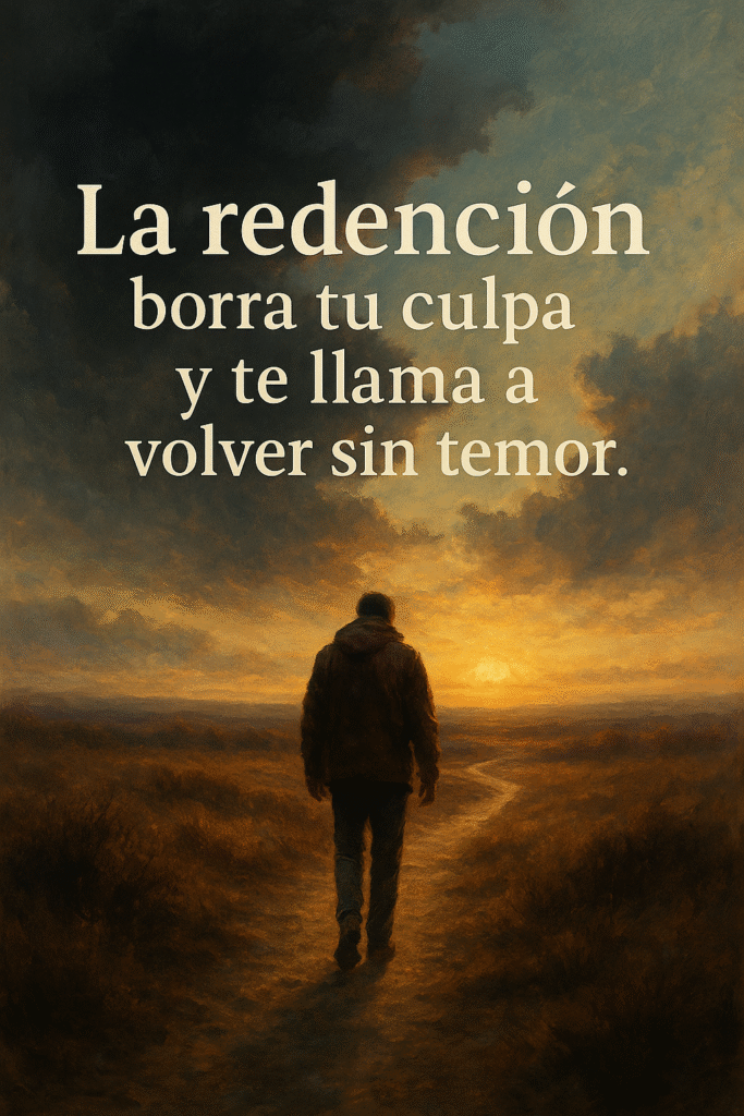 La redención borra tu culpa y te llama a volver sin temor