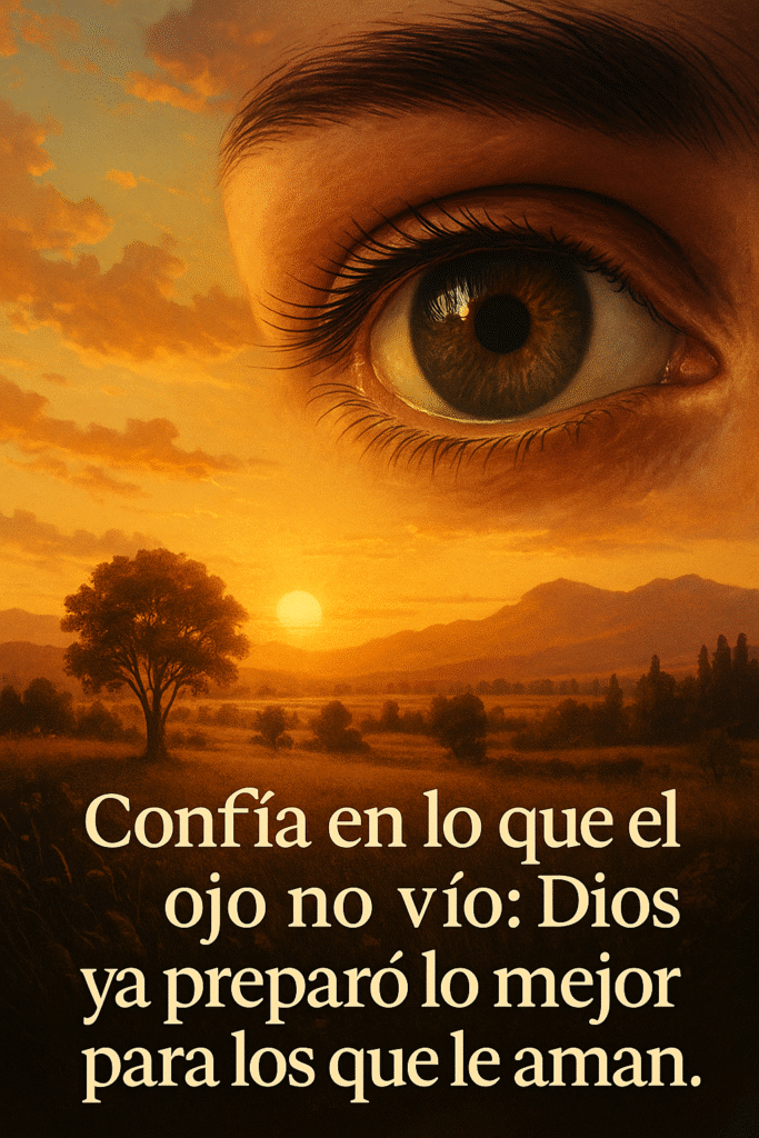Confía en lo que el ojo no vio: Dios ya preparó lo mejor