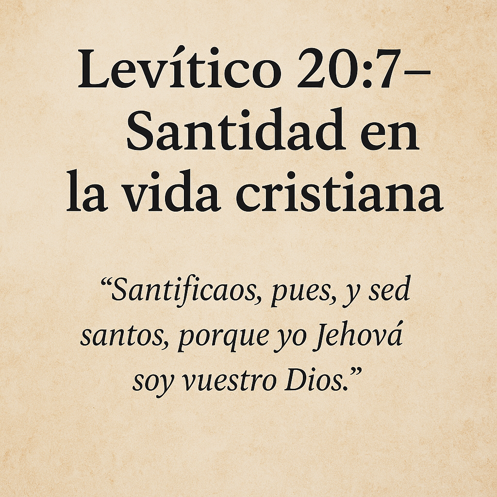 Santidad en la vida cristiana