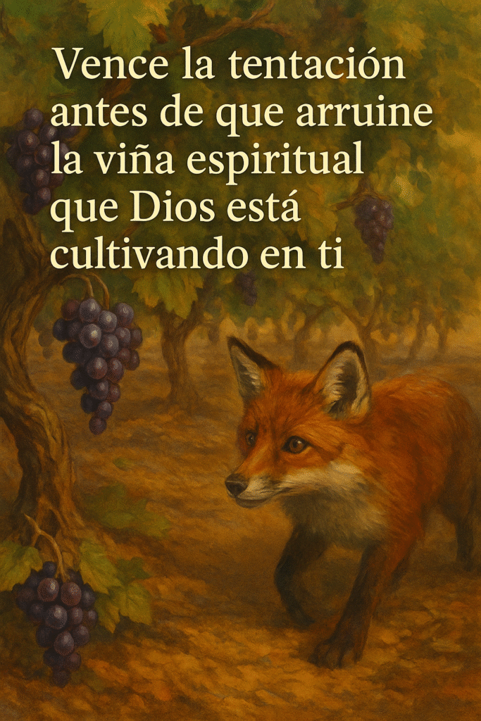 Vence la tentación antes de que arruine la viña espiritual que Dios está cultivando en ti