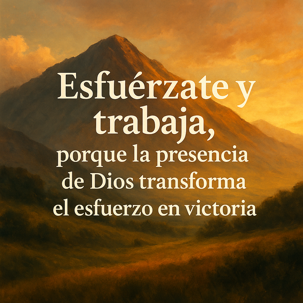 Esfuérzate y trabaja – frase destacada del sermón