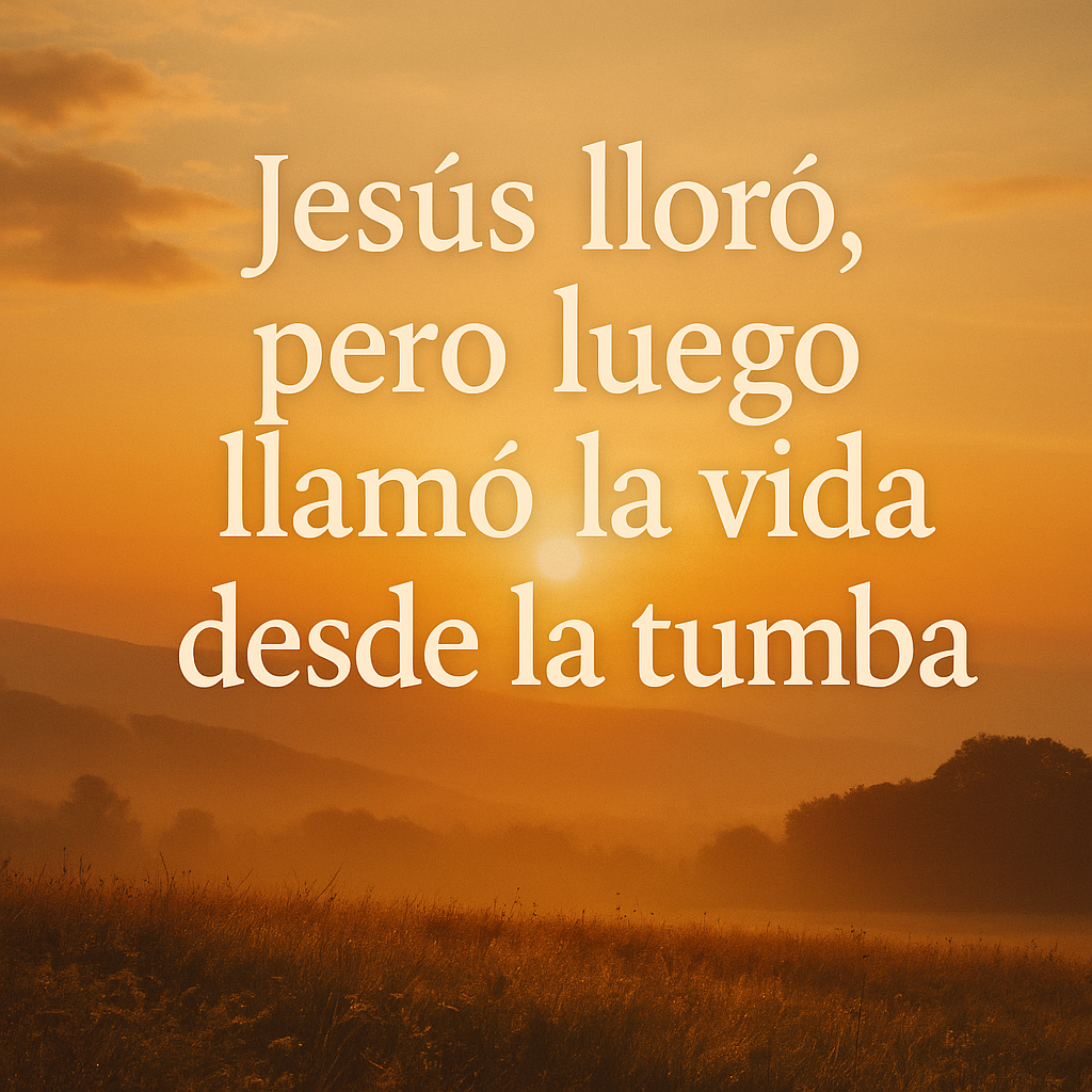 Imagen cristiana con luz cálida al amanecer que representa esperanza y consuelo. Cuando la muerte parece injusta