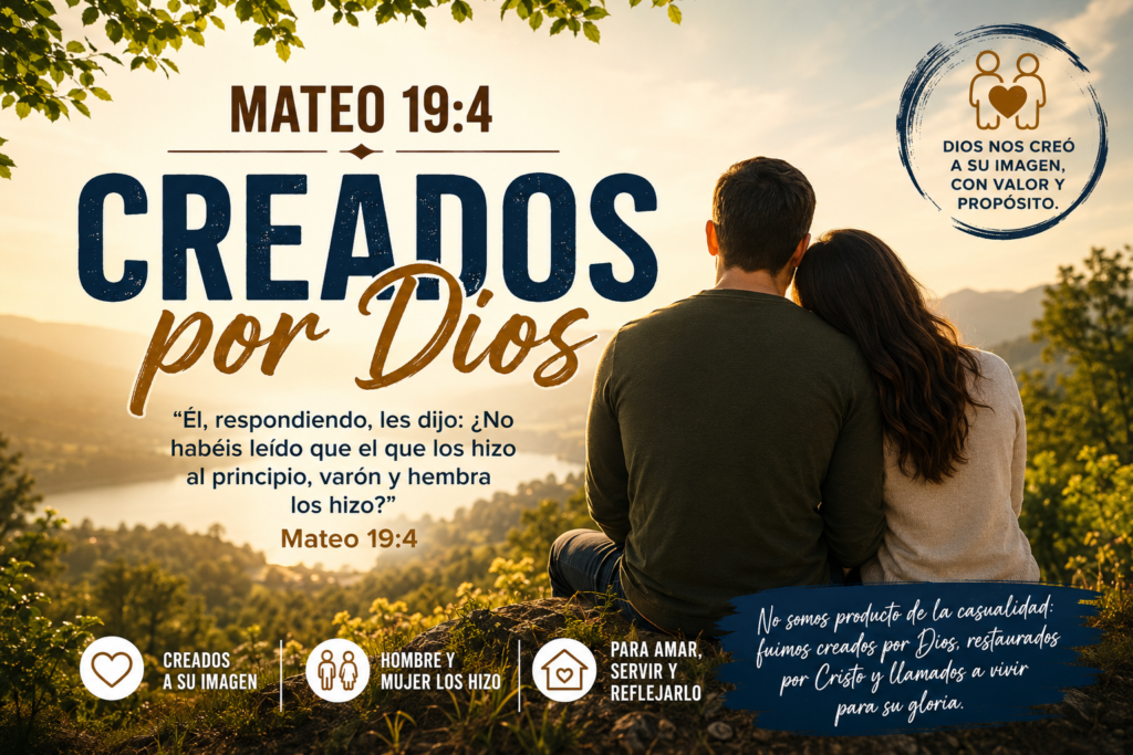 Mateo 19:4, creados por Dios a su imagen y con propósito